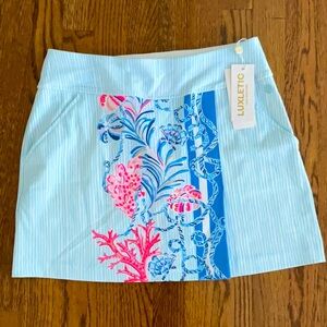 NWT Lilly Pulitzer Luxletic Striped Skirt